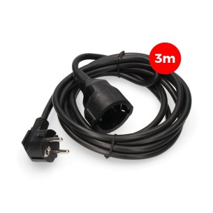 ALARGADOR 3MT EDM NEGRO