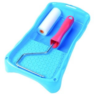 RODILLO ESMALTE 10CM CON BANDEJA ESCURRIDOR BRIXO