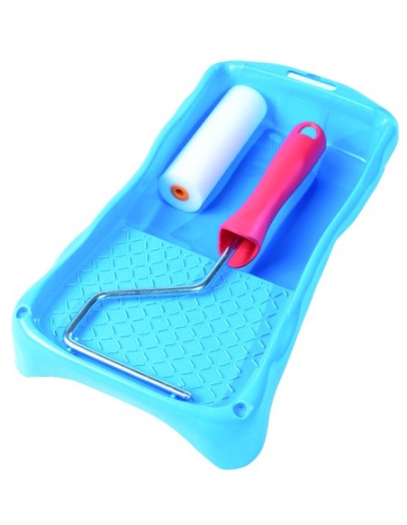 RODILLO ESMALTE 10CM CON BANDEJA ESCURRIDOR BRIXO