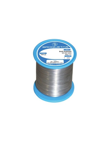 ESTAÑO EN BOBINA 250GR 1.5mm BROQUETAS