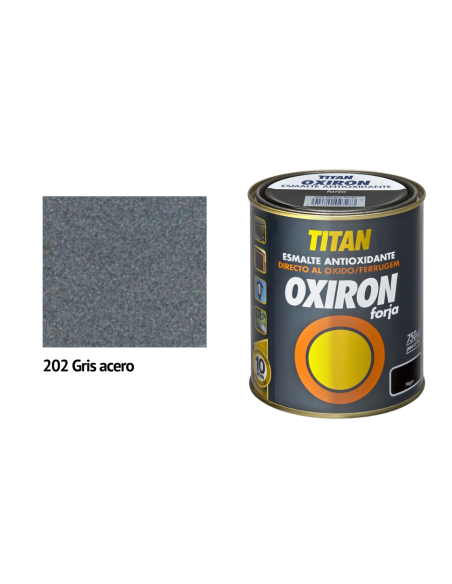 ESMALTE ANTICORROSIVO OXIRON FORJA GRIS ACERO 750M