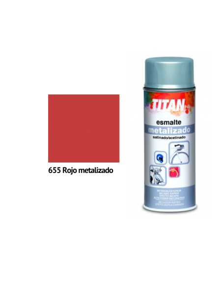 SPRAY METALIZADO TITAN ROJO