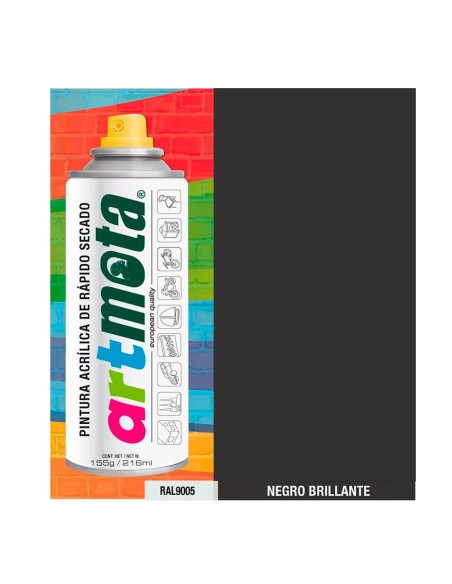 SPRAY MOTA NEGRO BRILLO
