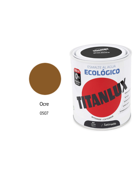 ESMALTE ECOLOGICO TITANLUX OCRE 750ML Satinado