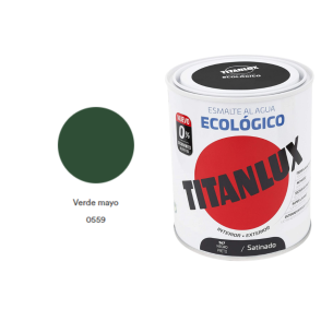 ESMALTE ECOLOGICO TITANLUX VERDE MAYO 750ML Satinado