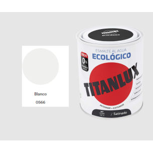 ESMALTE ECOLOGICO TITANLUX BLANCO 750ML Mate