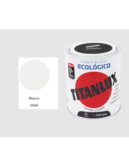 ESMALTE ECOLOGICO TITANLUX BLANCO 750ML Mate