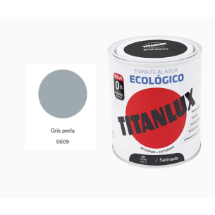 ESMALTE ECOLOGICO TITANLUX GRIS PERLA 750ML Satinado