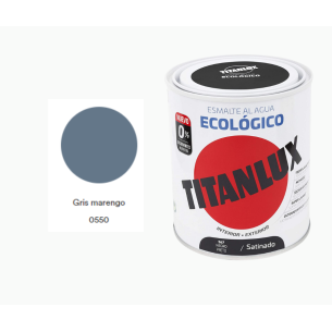 ESMALTE ECOLOGICO TITANLUX GRIS MARENGO 750ML Satinado