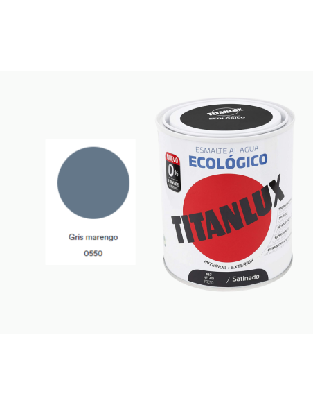 ESMALTE ECOLOGICO TITANLUX GRIS MARENGO 750ML Satinado