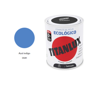 ESMALTE ECOLOGICO TITANLUX AZUL INDIGO 750ML Mate