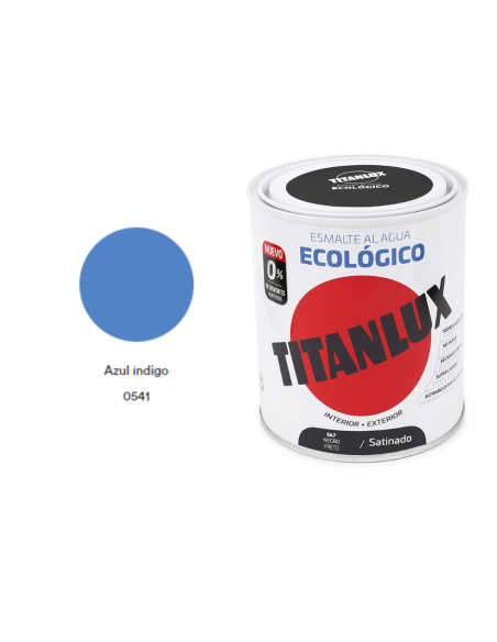 ESMALTE ECOLOGICO TITANLUX AZUL INDIGO 750ML Mate