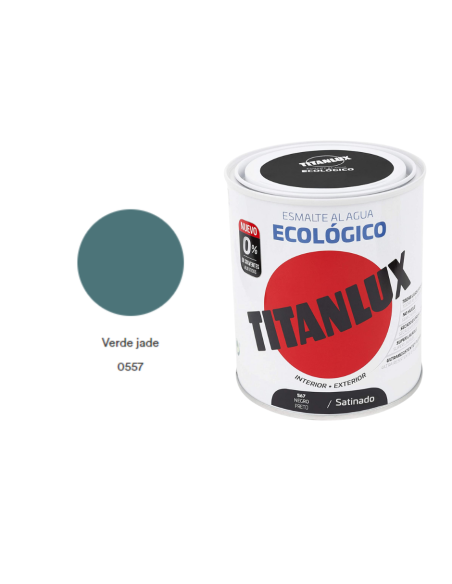 ESMALTE ECOLOGICO TITANLUX VERDE JADE 750ML Satinado