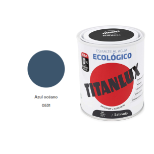 ESMALTE ECOLOGICO TITANLUX AZUL OCEANO 750ML Satinado