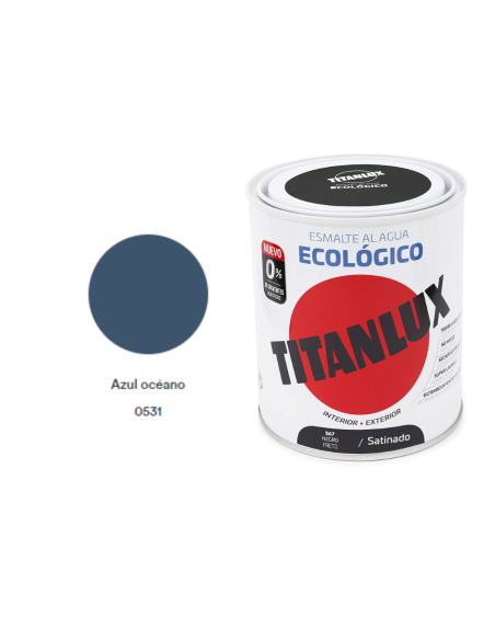 ESMALTE ECOLOGICO TITANLUX AZUL OCEANO 750ML Satinado