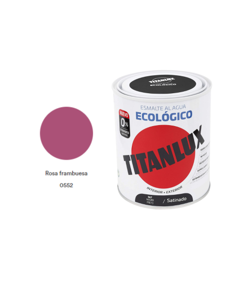 ESMALTE ECOLOGICO TITANLUX ROSA FRAMBUESA 750ML Satinado