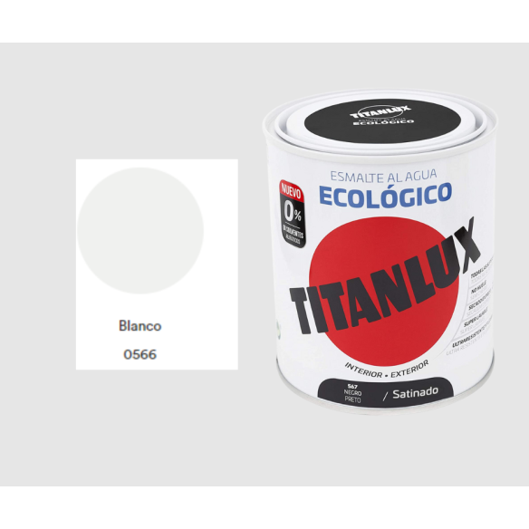 ESMALTE ECOLOGICO TITANLUX BLANCO 750ML Satinado
