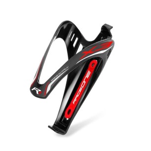 PORTABIDON BICICLETA PLASTICO X3 NEGRO/ROJO