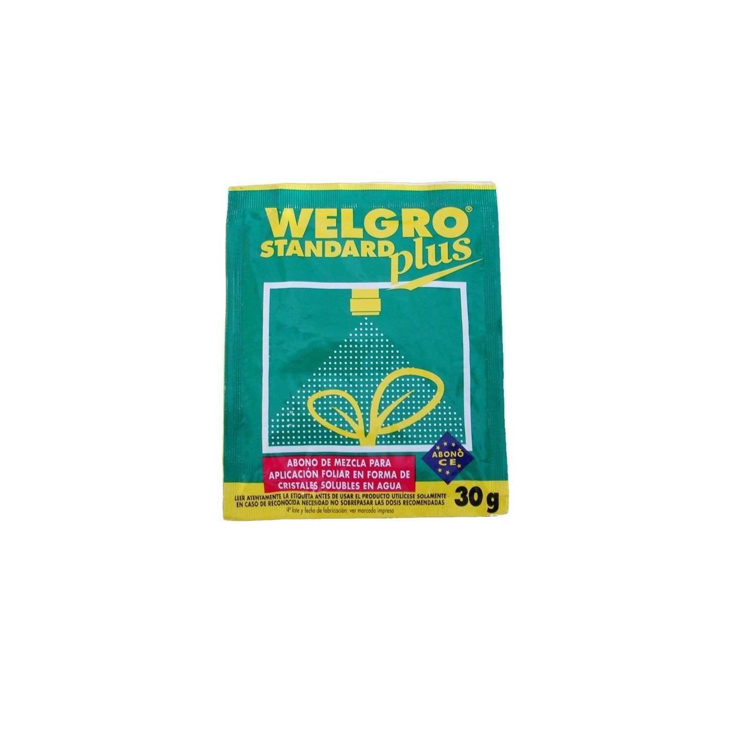WELGRO STANDARD PLUS ABONO FOLIAR 30G WELGRO STANDARD PLUS ABONO FOLIAR 30G