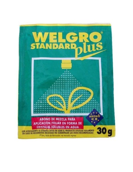 WELGRO STANDARD PLUS ABONO FOLIAR 30G