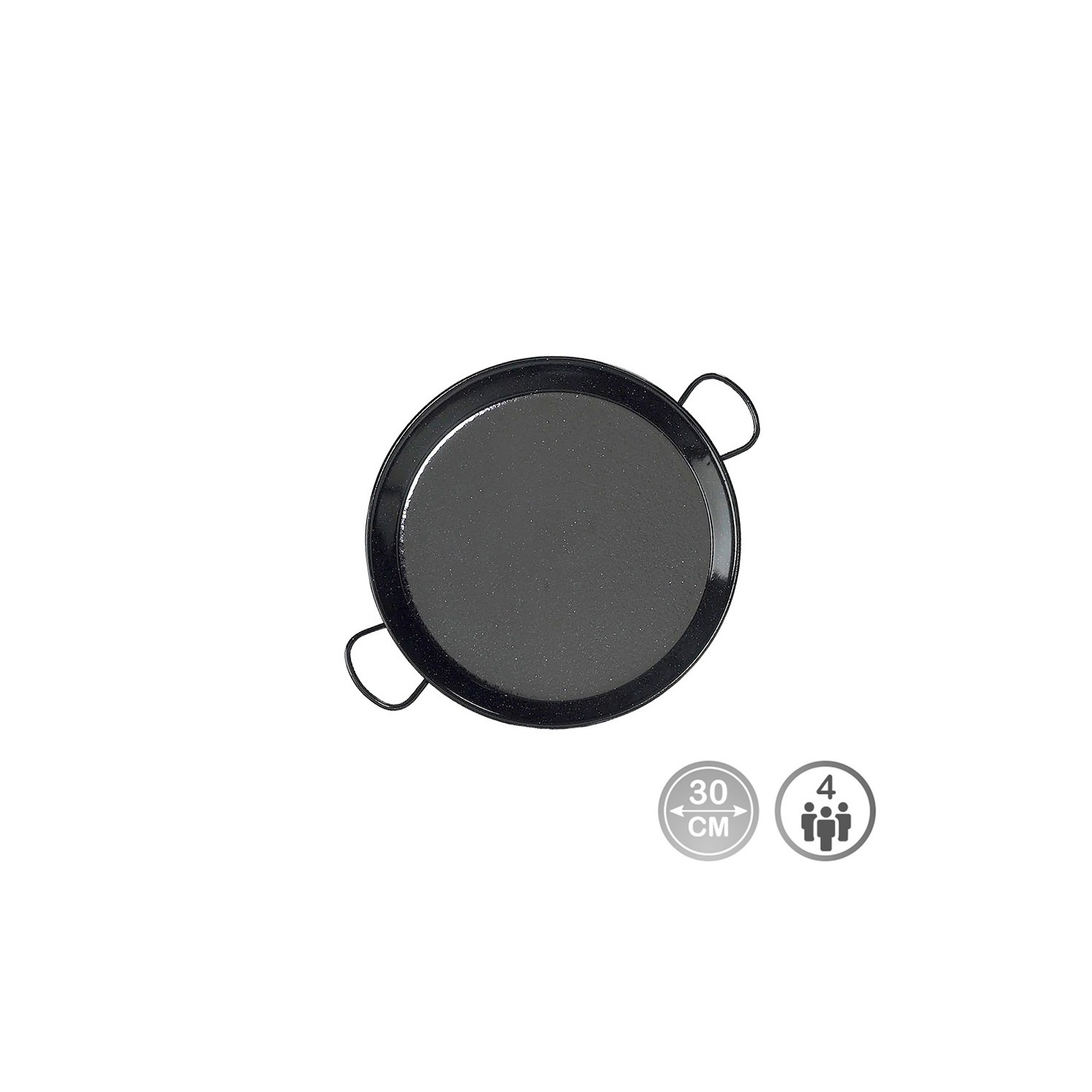 Paellera tradicional acero esmaltado ø30cm (4 personas). vaello Paellera tradicional acero esmaltado ø30cm (4 personas). vaello