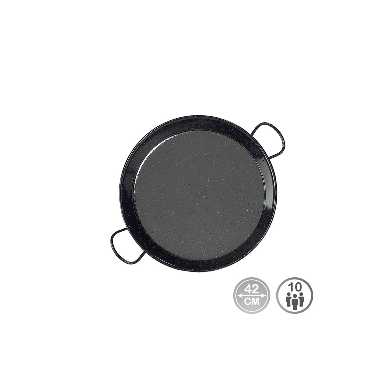Paellera tradicional acero esmaltado ø42cm (10 personas). vaello Paellera tradicional acero esmaltado ø42cm (10 personas). vaello