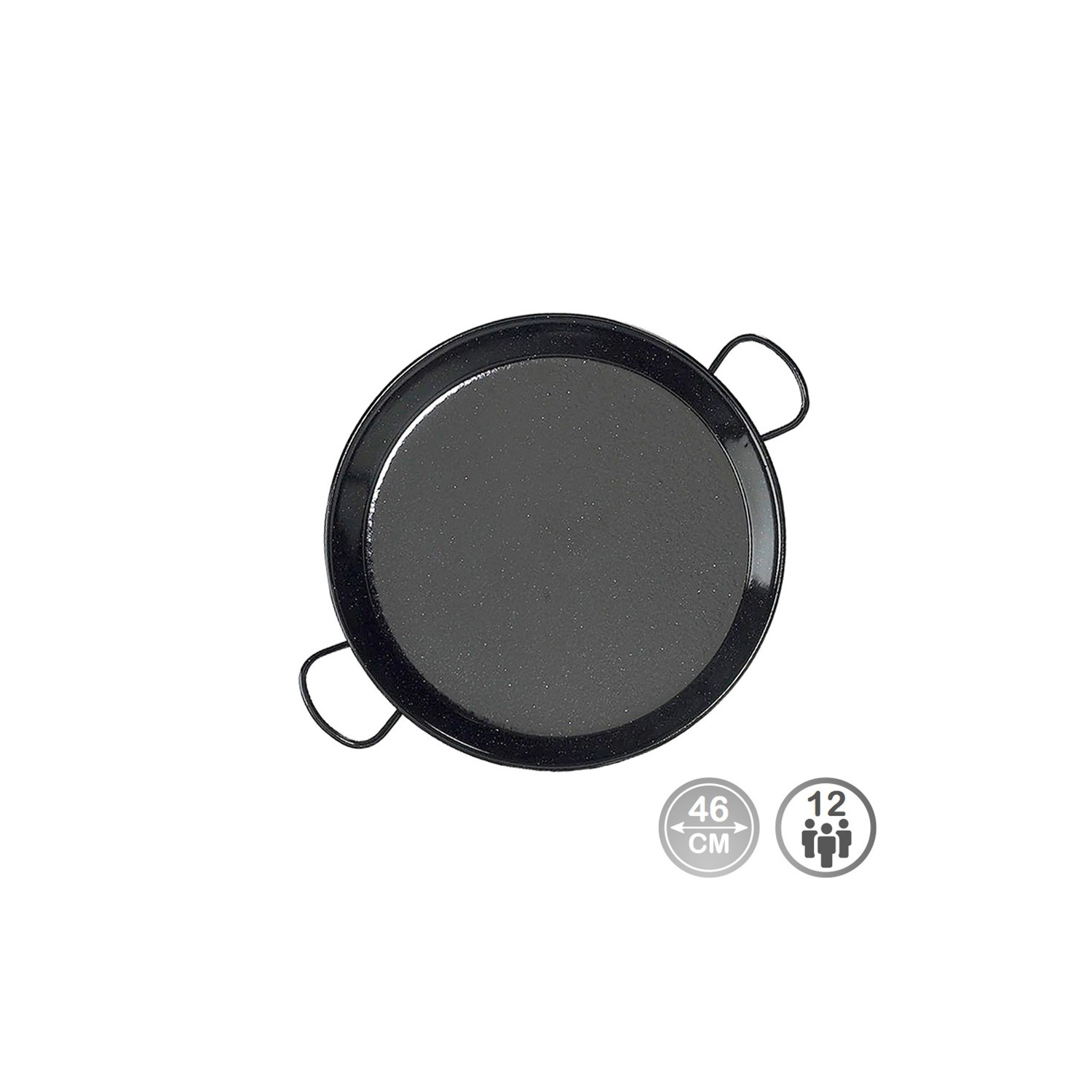 Paellera tradicional acero esmaltado ø46cm (12 personas). vaello Paellera tradicional acero esmaltado ø46cm (12 personas). vaello