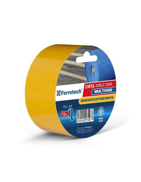 CINTA DOBLE CARA FERROTECH 50mm 10MT