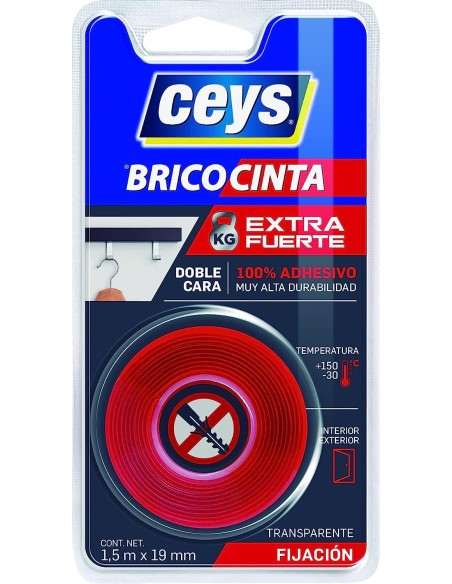 CINTA ADHESIVA DOBLE CARA CEYS