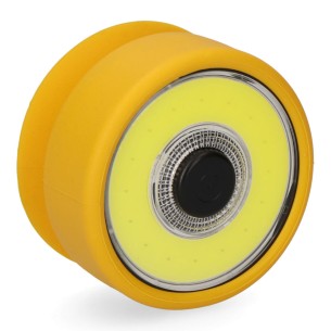Linterna led cob 2w con iman y ventosa. 3xaaa (pilas incluidas) edm colores / modelos surtidos