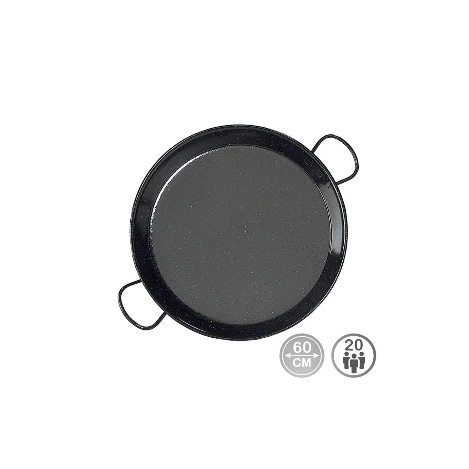 Paellera tradicional acero esmaltado ø60cm (20 personas). vaello Paellera tradicional acero esmaltado ø60cm (20 personas). vaello