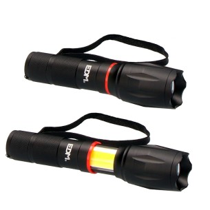 Linterna led xl extensible con zoom 1 led cob xl 3xaaa (pilas incluidas) edm