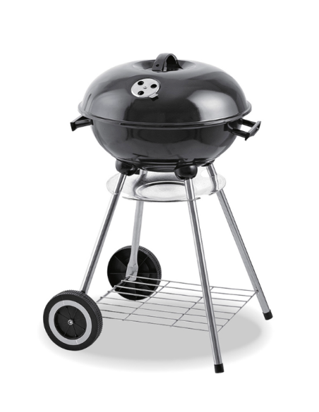 BARBACOA METALICA CON TAPA Y RUEDAS EDM