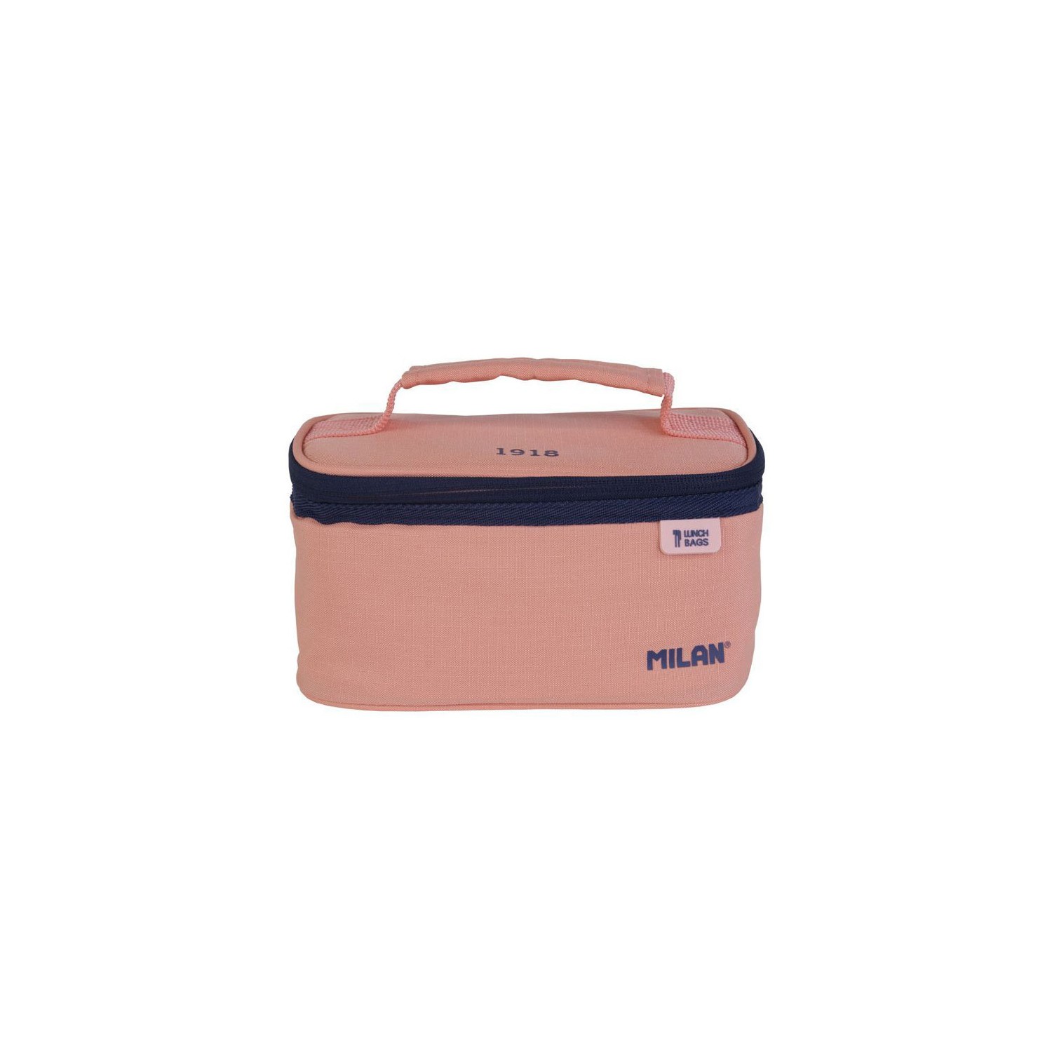 Bolsa isotérmica porta alimentos pequeña con 1 recipiente (1,5l) serie 1918, rosa milan Bolsa isotérmica porta alimentos pequeña con 1 recipiente (1,5l) serie 1918, rosa milan