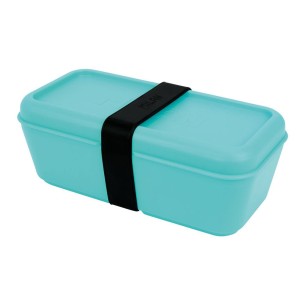 Recipiente para alimentos rectangular 0.75l turquesa, serie sunset milan