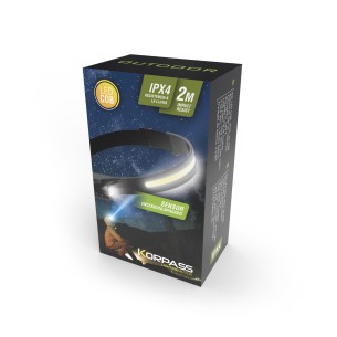 LINTERNA FRONTAL KORPASS LED CON SENSOR REC. 8W 2