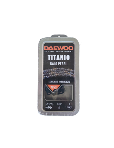 CADENA MOTOSIERRA DAEWOO TITANIO 3/8 0.50 1,3mm 53E