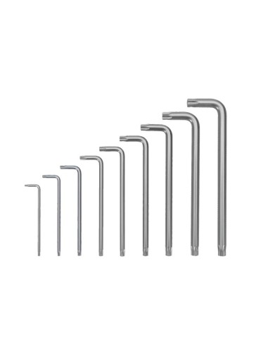 JUEGO LLAVES TORX VITO 9 UNID. CON AGUJERO PRO.