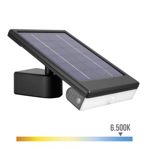 FOCO LED APLIQUE SOLAR CON SENSOR 6W 720lm EDM 2