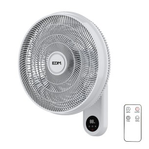 Ventilador pared 50w 40cm con mando edm