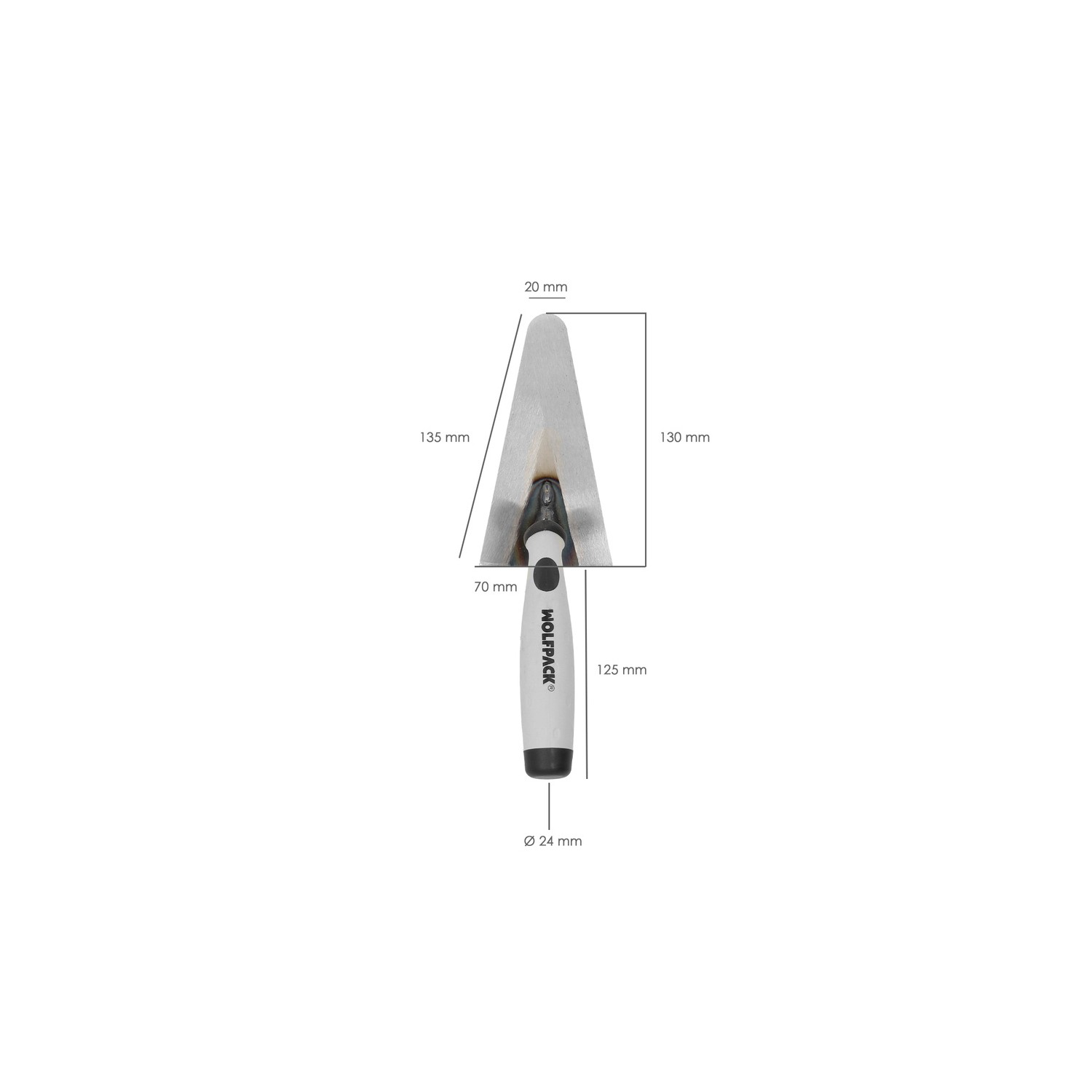 PALETIN WOLPACK PUNTA REDONDA 343 130mm