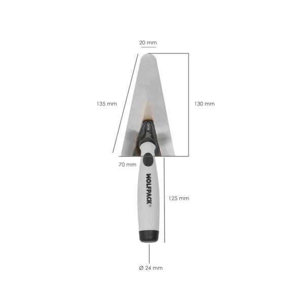 PALETIN WOLPACK PUNTA REDONDA 343 130mm