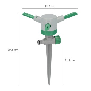 ASPERSOR GIRATORIO 3 BRAZOS SATURNIA CON PINCHO 2