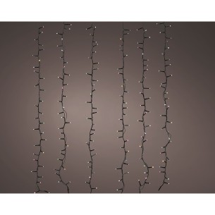 Cortina led parpadeante, 256 leds, 375x60cm. lumineo