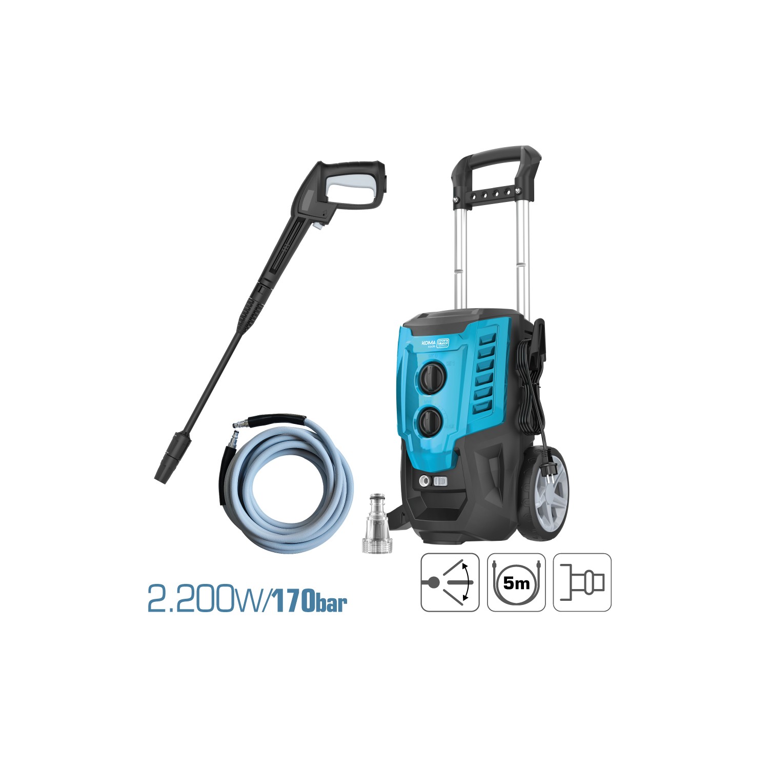Hidrolimpiadora 2.200w 170 bar koma tools Hidrolimpiadora 2.200w 170 bar koma tools