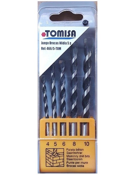 JUEGO BROCAS WIDIA TOMISA 4-5-6-8-10