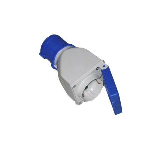 Clavija adaptador cetac a base tipo f con tapa 2 p+t 16a solera 904012