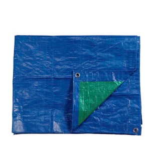 Toldo 4x5m de doble cara. color azul/verde. densidad 90g/m²