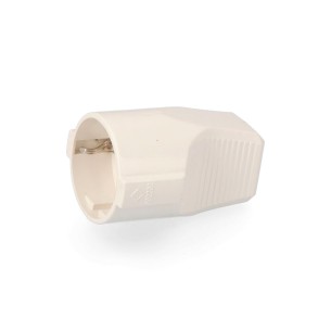 Base aérea t/tl tipo f 10/16a 250v blanca (envasada)