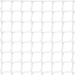 Rollo de malla ligera cadrinet color blanco 1x25m cuadro: 10x10mm faura